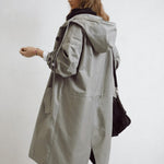 Sára | Trench Coat Női Hosszú Átmeneti Kabát Vízlepergető
