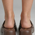 Sarolta | Platform Papucs Női Műbőr Egypántos Slip-On