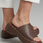 Sarolta | Platform Papucs Női Műbőr Egypántos Slip-On