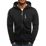 Sebastian | Zip Hoodie Herren Kapuze Mehrere Reissverschlusstaschen