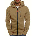 Sebastian | Zip Hoodie Herren Kapuze Mehrere Reissverschlusstaschen