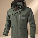 Sven | Jacke Herren Wasserdicht mit Kapuze Outdoor Mehrfachtaschen