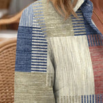 Szilvia | Alkalmi Midi Ruha Női Gombos Patchwork Mintás