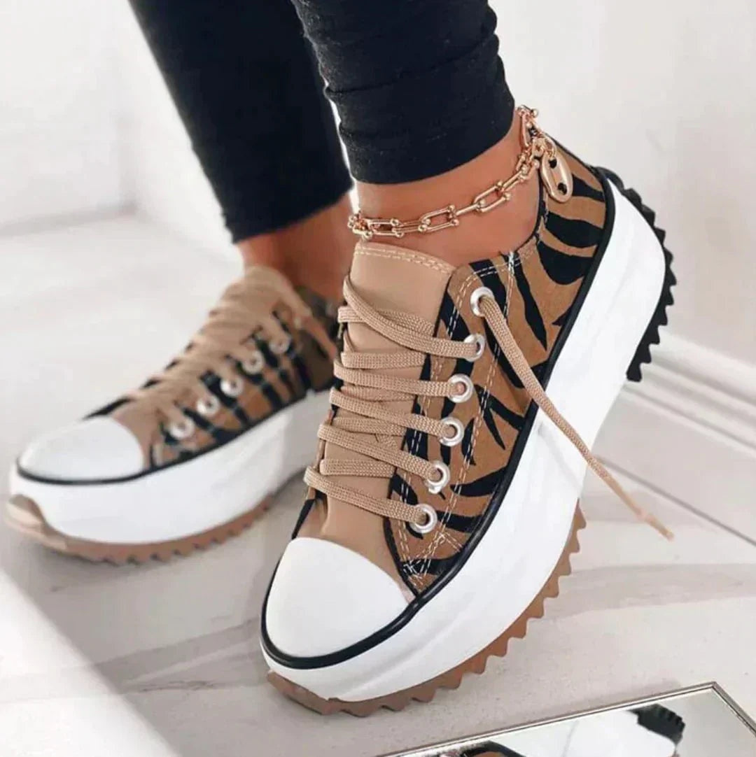 Szilvia | Sportcipő Platform Női Fűzős Sneaker