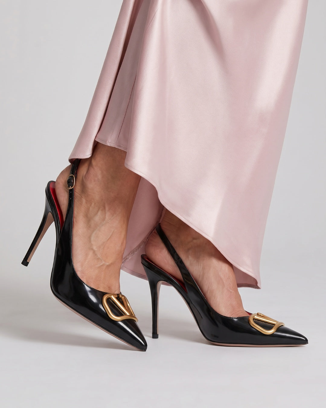 Tímea | Magassarkú Cipő Női Slingback Hegyes Orrú