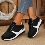 Tímea | Sneaker Cipő Női Fűzős Wedge Talpú