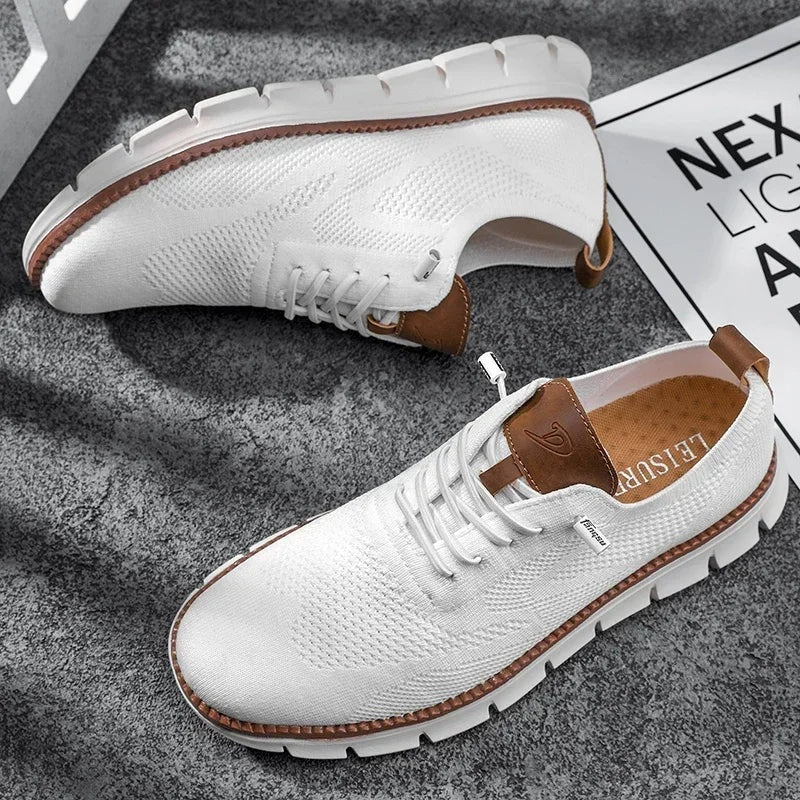 Tobias | Oxford Schuhe Herren Atmungsaktiv Gestrickt