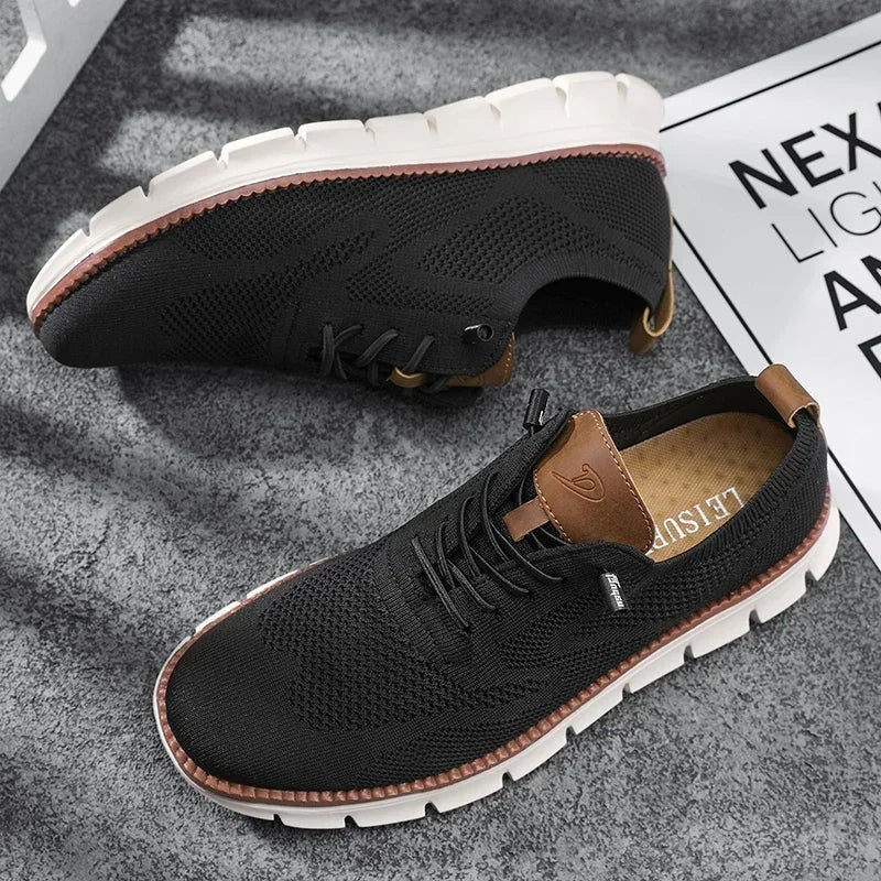 Tobias | Oxford Schuhe Herren Atmungsaktiv Gestrickt