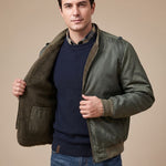 Tobias | Parka Herren mit Kapuze Gefüttert Anorak Outdoor Taschen