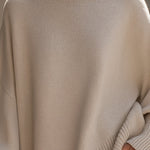 Ursina | Poncho Strick Oversize Damen Rundhals
