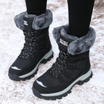 Ursina | Winterstiefel Damen Gefüttert Schnürstiefel Plateau
