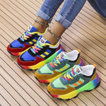 Viktoria | Sneaker Damen Plateausohle Schnürschuh