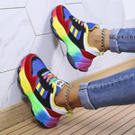 Viktoria | Sneaker Damen Plateausohle Schnürschuh