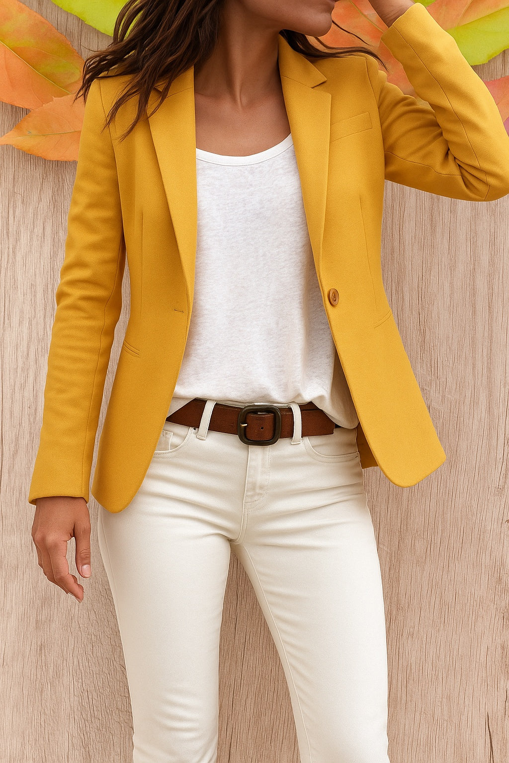 Zsófia | Blézer Slim Fit Hosszú Ujjú Női Egygombos