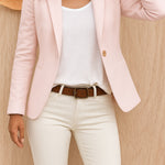 Zsófia | Blézer Slim Fit Hosszú Ujjú Női Egygombos