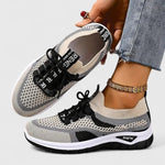 Zsófia | Női Sportcipő Sneakers Hálós Fűzős