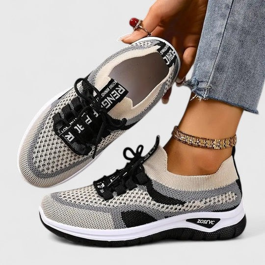 Zsófia | Női Sportcipő Sneakers Hálós Fűzős