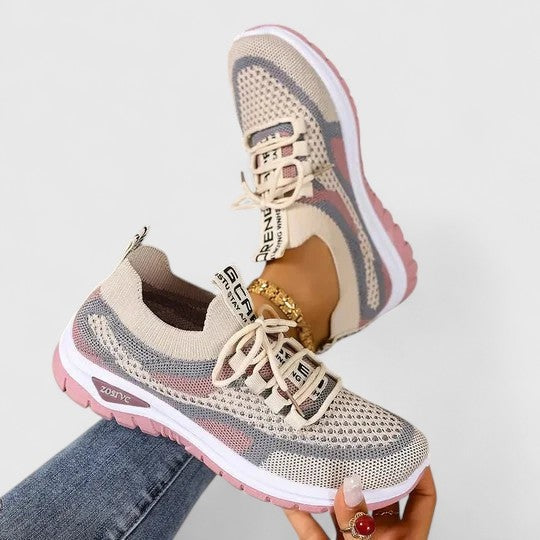 Zsófia | Női Sportcipő Sneakers Hálós Fűzős