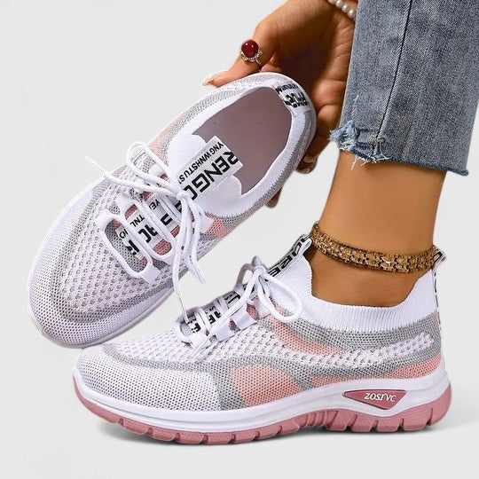 Zsófia | Női Sportcipő Sneakers Hálós Fűzős