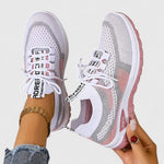 Zsófia | Női Sportcipő Sneakers Hálós Fűzős