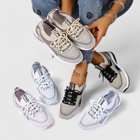 Zsófia | Női Sportcipő Sneakers Hálós Fűzős