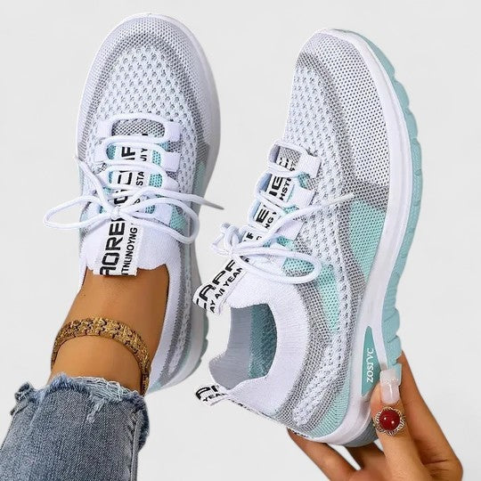 Zsófia | Női Sportcipő Sneakers Hálós Fűzős